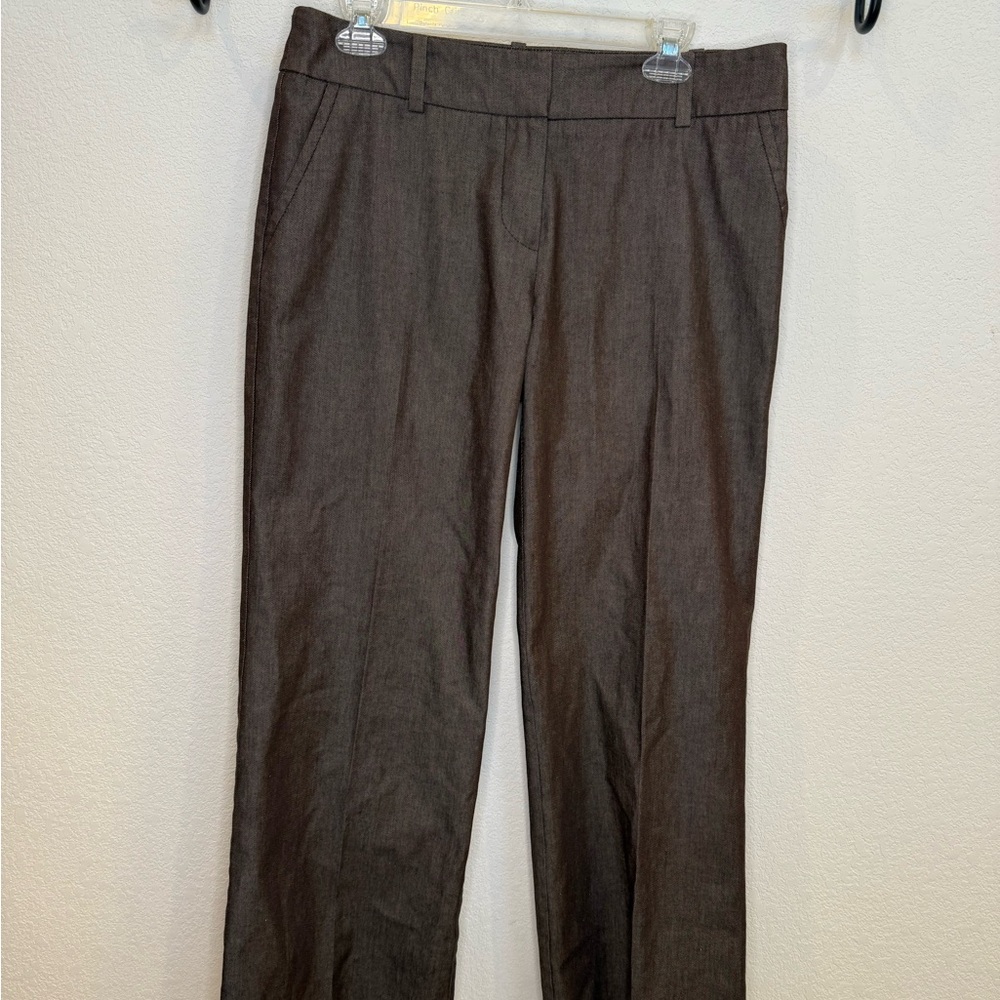 Trina Turk Chocolate Brown Wool Trousers